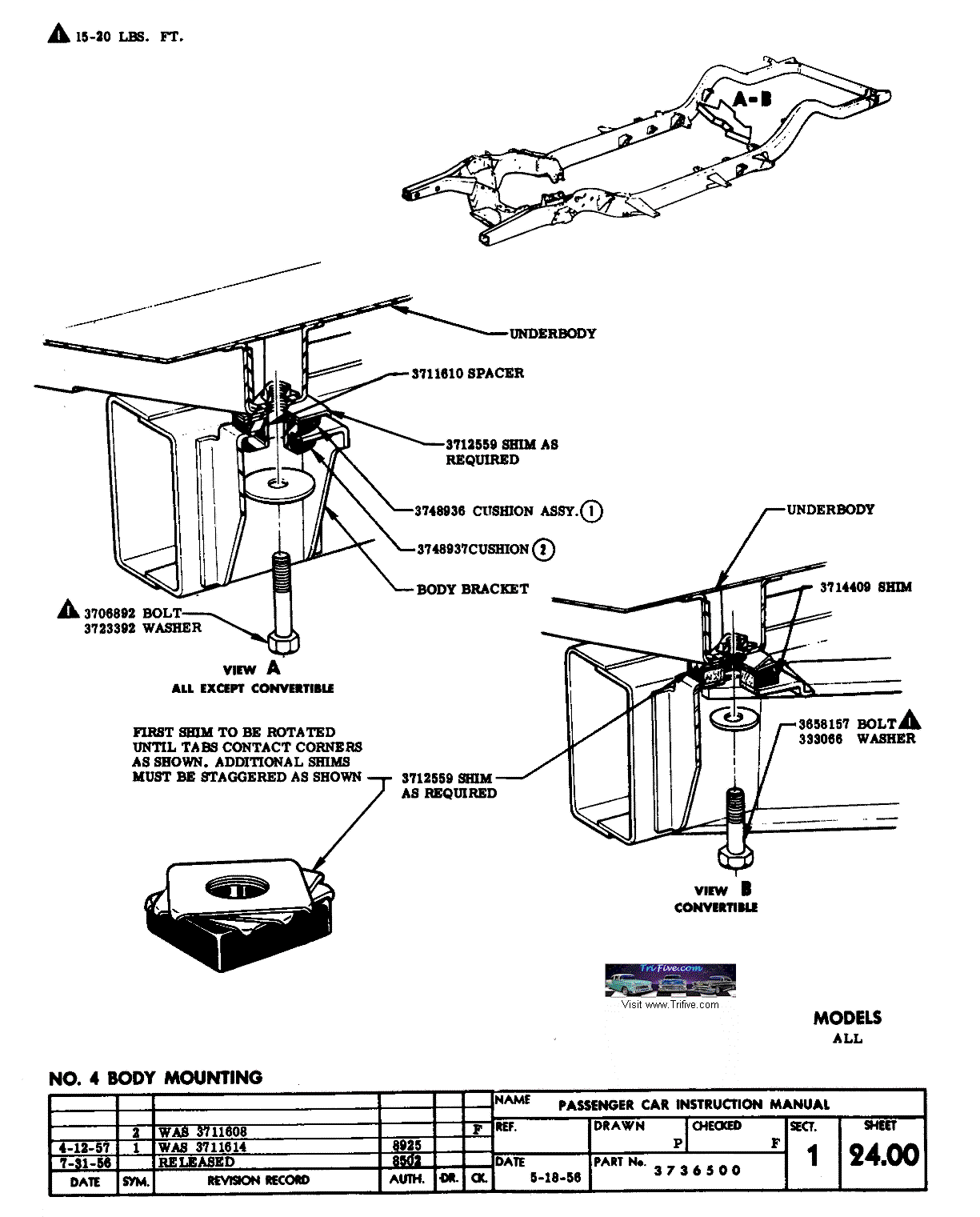 1957 Passenger Assembly Manual